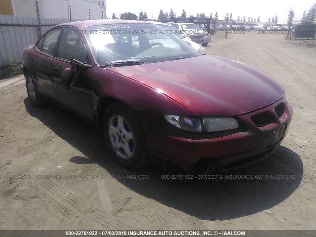 1G2WK52J41F205217 - 2001 PONTIAC GRAND PRIX SE მუქწითელი ფოტო 1