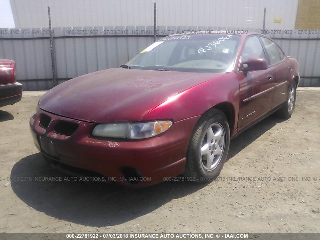 1G2WK52J41F205217 - 2001 PONTIAC GRAND PRIX SE MAROON photo 2