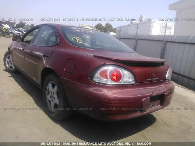 1G2WK52J41F205217 - 2001 PONTIAC GRAND PRIX SE მუქწითელი ფოტო 3