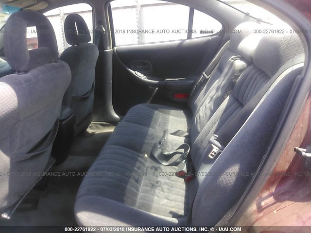 1G2WK52J41F205217 - 2001 PONTIAC GRAND PRIX SE მუქწითელი ფოტო 8