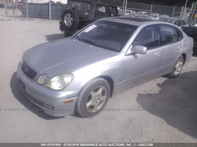 JT8BD68S6X0070410 - 1999 LEXUS GS 300 SILVER photo 2