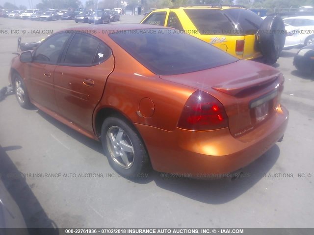 2G2WS522541218319 - 2004 PONTIAC GRAND PRIX GT2 ORANGE photo 3