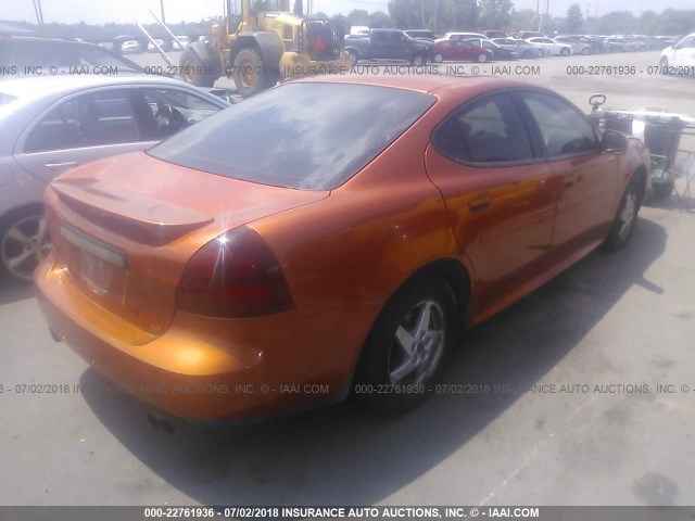 2G2WS522541218319 - 2004 PONTIAC GRAND PRIX GT2 ORANGE photo 4