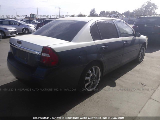 1G1ZS58F27F257359 - 2007 CHEVROLET MALIBU LS Mavi foto 4
