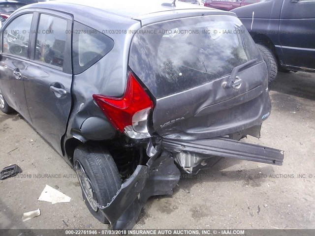 3N1CE2CP6GL368136 - 2016 NISSAN VERSA NOTE S/S PLUS/SV/SL/SR GRAY photo 6