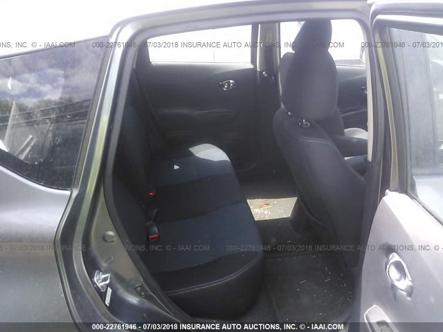 3N1CE2CP6GL368136 - 2016 NISSAN VERSA NOTE S/S PLUS/SV/SL/SR GRAY photo 8
