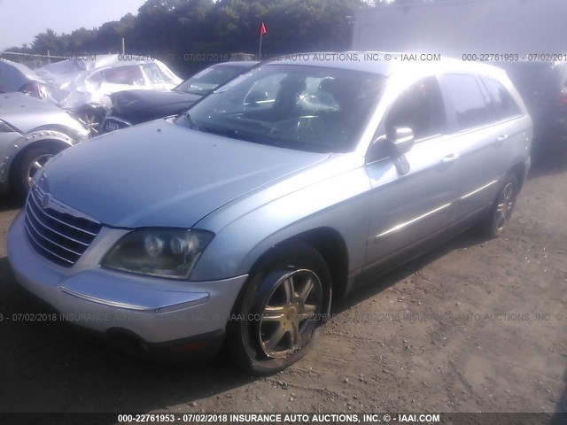 2C8GF684X4R330469 - 2004 CHRYSLER PACIFICA Light Blue photo 2