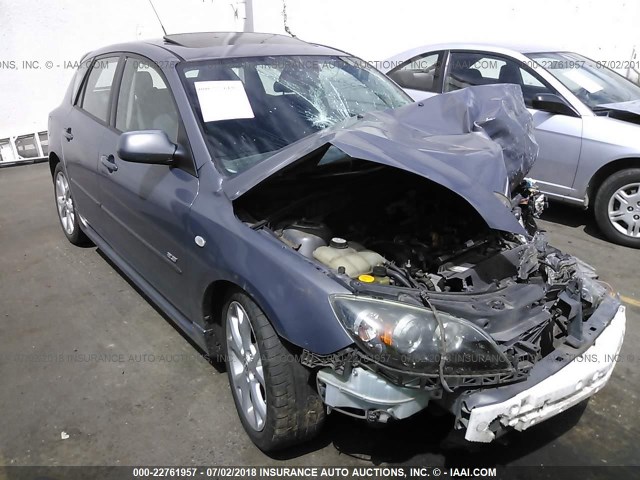 JM1BK344981864858 - 2008 MAZDA 3 HATCHBACK GRAY photo 1