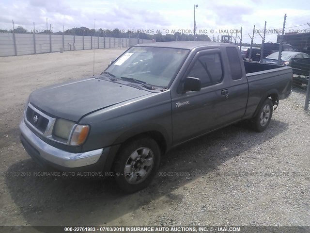 1N6DD26S5YC349656 - 2000 NISSAN FRONTIER KING CAB XE GREEN photo 2