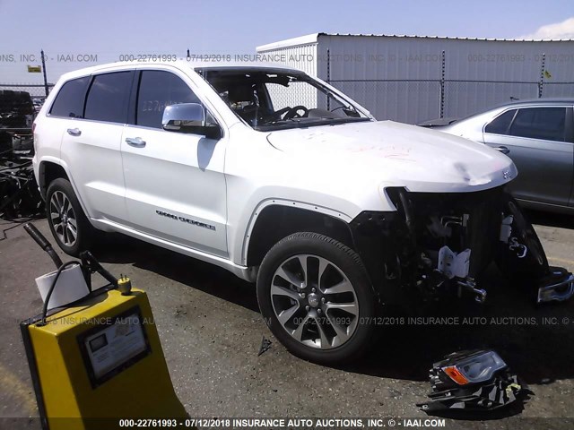 1C4RJFCG5HC876475 - 2017 JEEP GRAND CHEROKEE OVERLAND WHITE photo 1