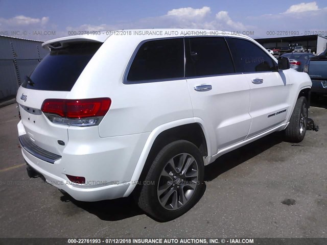 1C4RJFCG5HC876475 - 2017 JEEP GRAND CHEROKEE OVERLAND WHITE photo 4