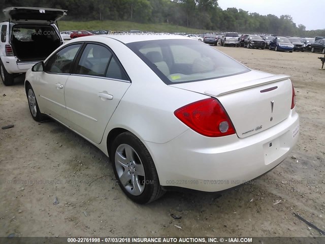 1G2ZG57B994169712 - 2009 PONTIAC G6 WHITE photo 3