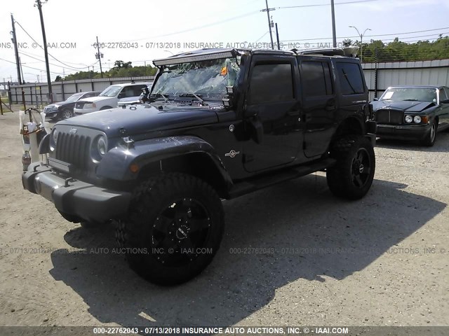 1C4HJWDG4DL578231 - 2013 JEEP WRANGLER UNLIMITE SPORT BLUE photo 2