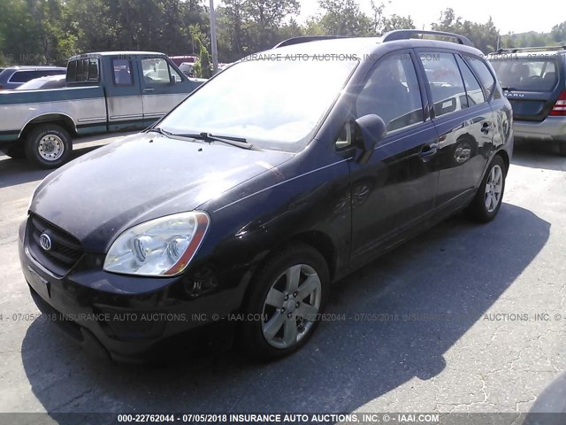 KNAFG529897286020 - 2009 KIA RONDO LX/EX BLACK photo 2