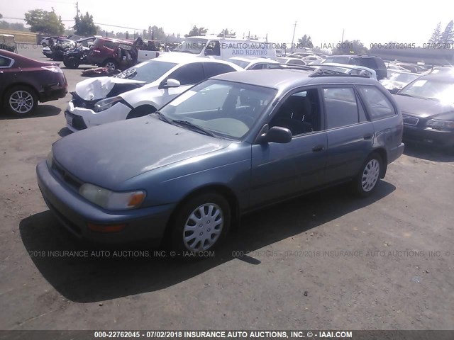 JT2AE09V9R0047683 - 1994 TOYOTA COROLLA DX BLUE photo 2