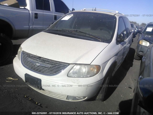 2C8GT64L11R118237 - 2001 CHRYSLER TOWN & COUNTRY LIMITED WHITE photo 2