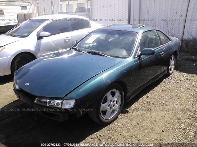 JN1AS44D5WW106133 - 1998 NISSAN 240SX LE/SE GREEN photo 2