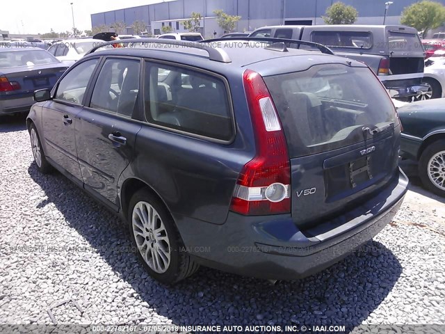 YV1MW682X62227888 - 2006 VOLVO V50 T5 BLUE photo 3