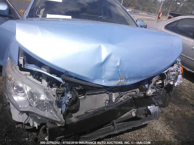 4T1BD1FK5CU020488 - 2012 TOYOTA CAMRY HYBRID/LE/XLE 蓝色 照片 6