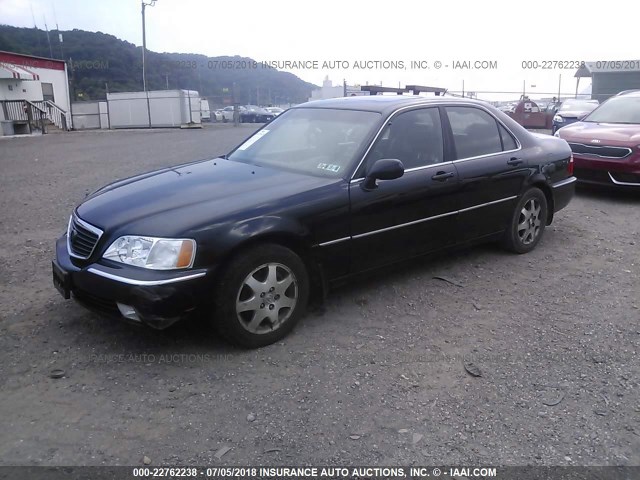 JH4KA96542C016358 - 2002 ACURA 3.5RL BLACK photo 2