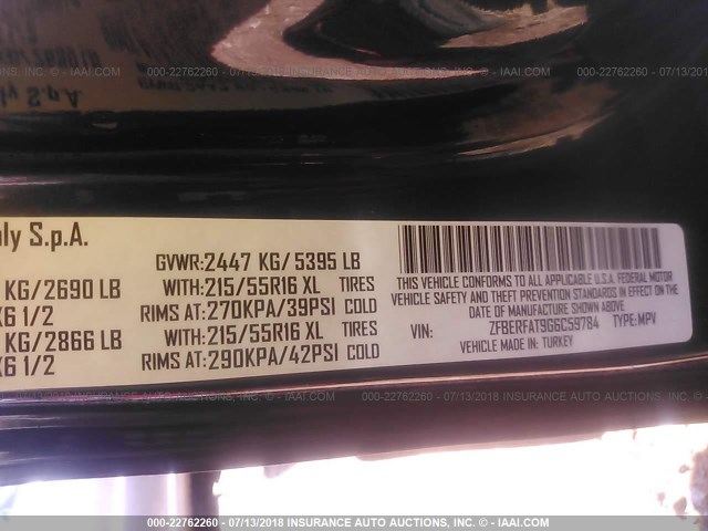 ZFBERFAT9G6C59784 - 2016 RAM PROMASTER CITY  黑色 照片 9