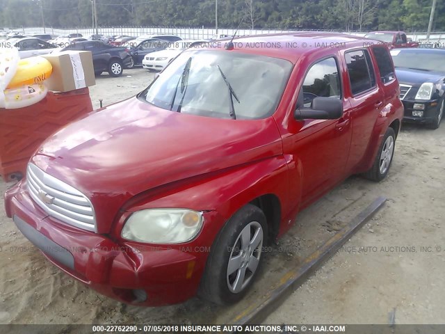 3GNDA13D28S554185 - 2008 CHEVROLET HHR LS RED photo 2