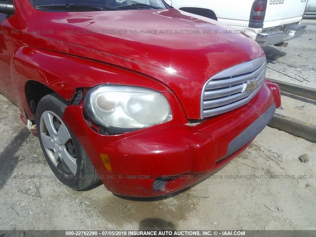 3GNDA13D28S554185 - 2008 CHEVROLET HHR LS RED photo 6