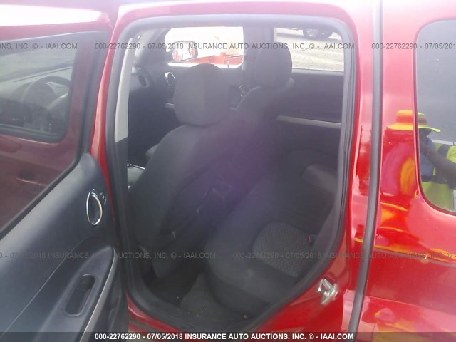 3GNDA13D28S554185 - 2008 CHEVROLET HHR LS RED photo 8