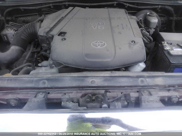 5TEUU42N97Z377748 - 2007 TOYOTA TACOMA ACCESS CAB Марун фото 10