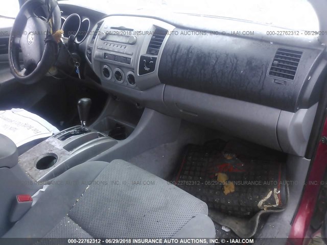 5TEUU42N97Z377748 - 2007 TOYOTA TACOMA ACCESS CAB Марун фото 5