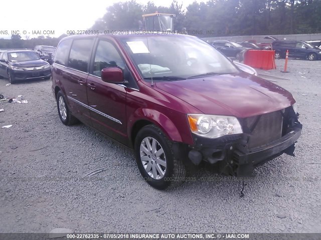 2C4RC1BG9DR675663 - 2013 CHRYSLER TOWN & COUNTRY TOURING RED photo 1