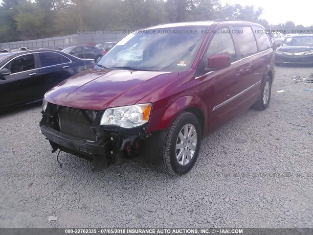 2C4RC1BG9DR675663 - 2013 CHRYSLER TOWN & COUNTRY TOURING RED photo 2