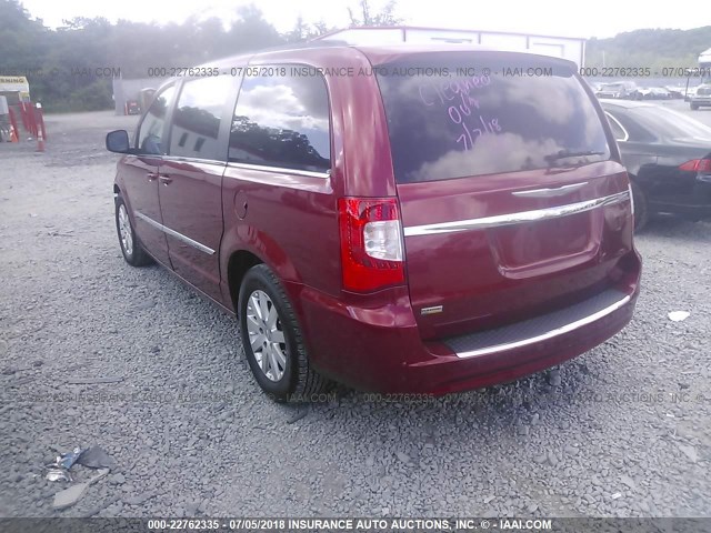 2C4RC1BG9DR675663 - 2013 CHRYSLER TOWN & COUNTRY TOURING RED photo 3