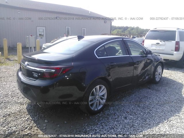2G4GK5EX8F9171536 - 2015 BUICK REGAL BLACK photo 4
