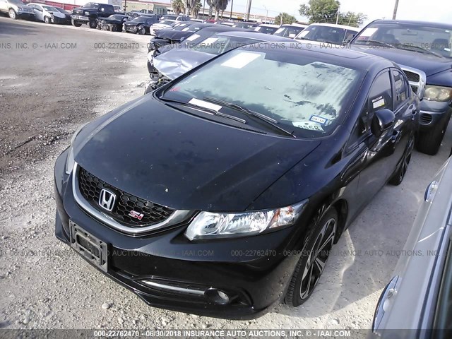 2HGFB6E56FH709887 - 2015 HONDA CIVIC SI BLACK photo 2