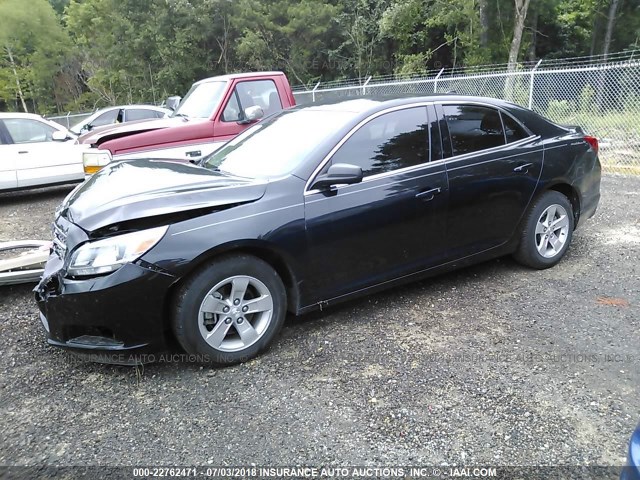 1G11B5SA7DF342333 - 2013 CHEVROLET MALIBU LS BLACK photo 2