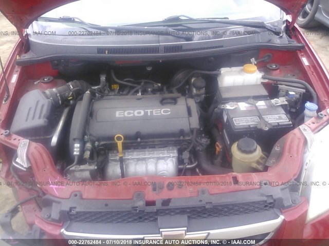 KL1TD5DE6BB180801 - 2011 CHEVROLET AVEO LS/LT 红色 照片 10