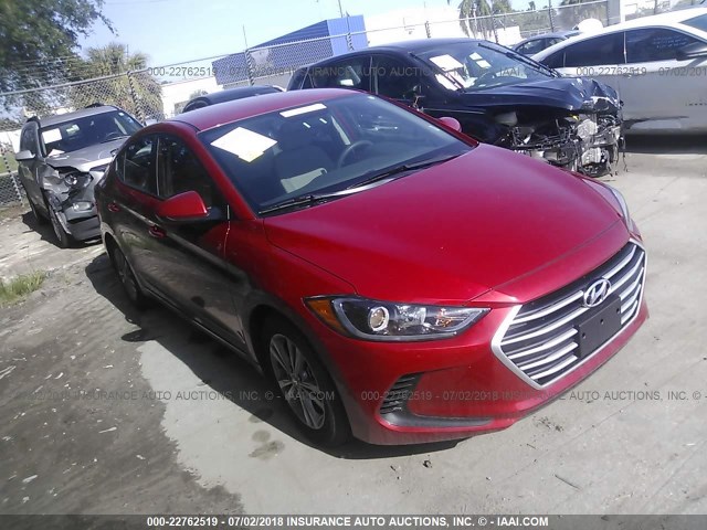 5NPD84LF3JH320693 - 2018 HYUNDAI ELANTRA SEL/VALUE/LIMITED RED photo 1