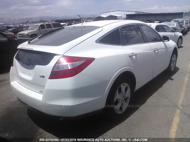 5J6TF2H54CL010115 - 2012 HONDA CROSSTOUR EXL WHITE photo 4