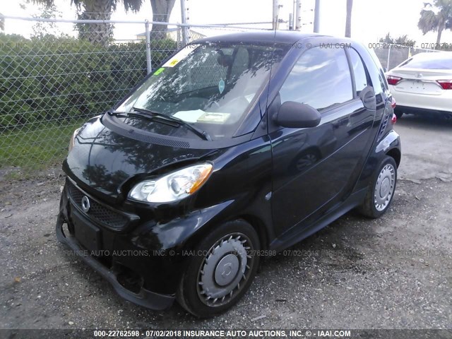 WMEEJ3BA9DK622912 - 2013 SMART FORTWO PURE/PASSION BLACK photo 2