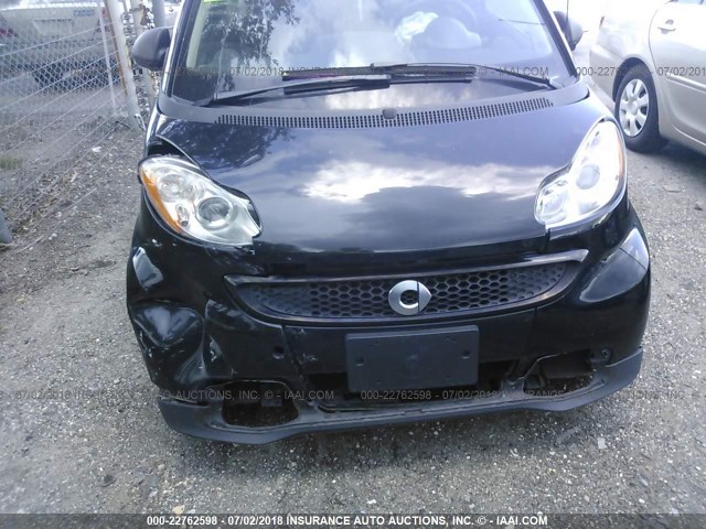 WMEEJ3BA9DK622912 - 2013 SMART FORTWO PURE/PASSION BLACK photo 6