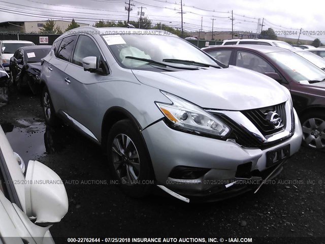 5N1AZ2MH7GN147320 - 2016 NISSAN MURANO S/SL/SV/PLATINUM SILVER photo 1