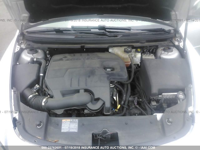 1G1ZA5E1XBF280635 - 2011 CHEVROLET MALIBU LS ვერცხლისფერი ფოტო 10