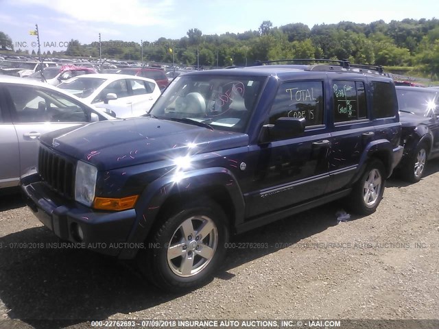 1J8HG48N26C246599 - 2006 JEEP COMMANDER BLUE photo 2