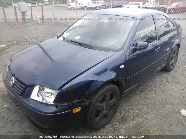 3VWSK69M23M045595 - 2003 VOLKSWAGEN JETTA GLS BLUE photo 2