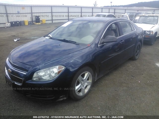 1G1ZB5E12BF235816 - 2011 CHEVROLET MALIBU LS BLUE photo 2