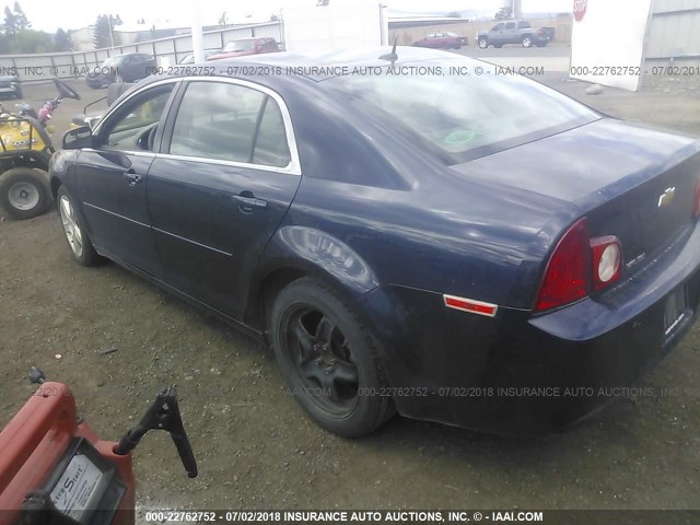 1G1ZB5E12BF235816 - 2011 CHEVROLET MALIBU LS BLUE photo 3