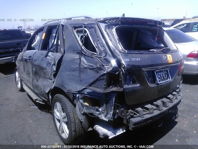 4JGDA5HB1CA021757 - 2012 MERCEDES-BENZ ML 350 4MATIC GRAY photo 3