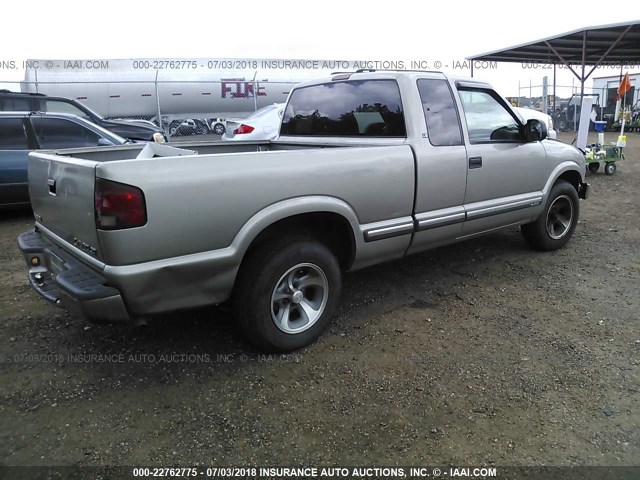 1GCCS19W91K164342 - 2001 CHEVROLET S TRUCK S10 GOLD photo 4