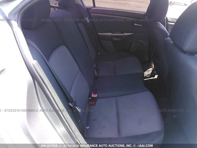 JM1BK12F251327186 - 2005 MAZDA 3 I GRAY photo 8